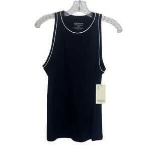 Adrienne Vittadini Sleeveless Tank Top Blouse Small Black White New